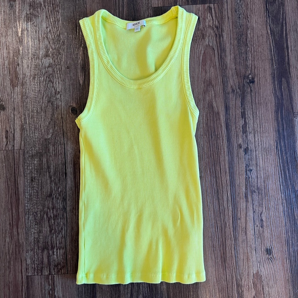 AGOLDE NEON RIBBED TANK